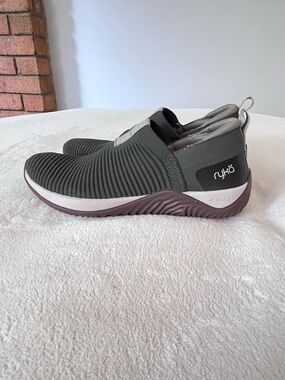 Ryka Women's Slip-On Sneakers with Brown Sole